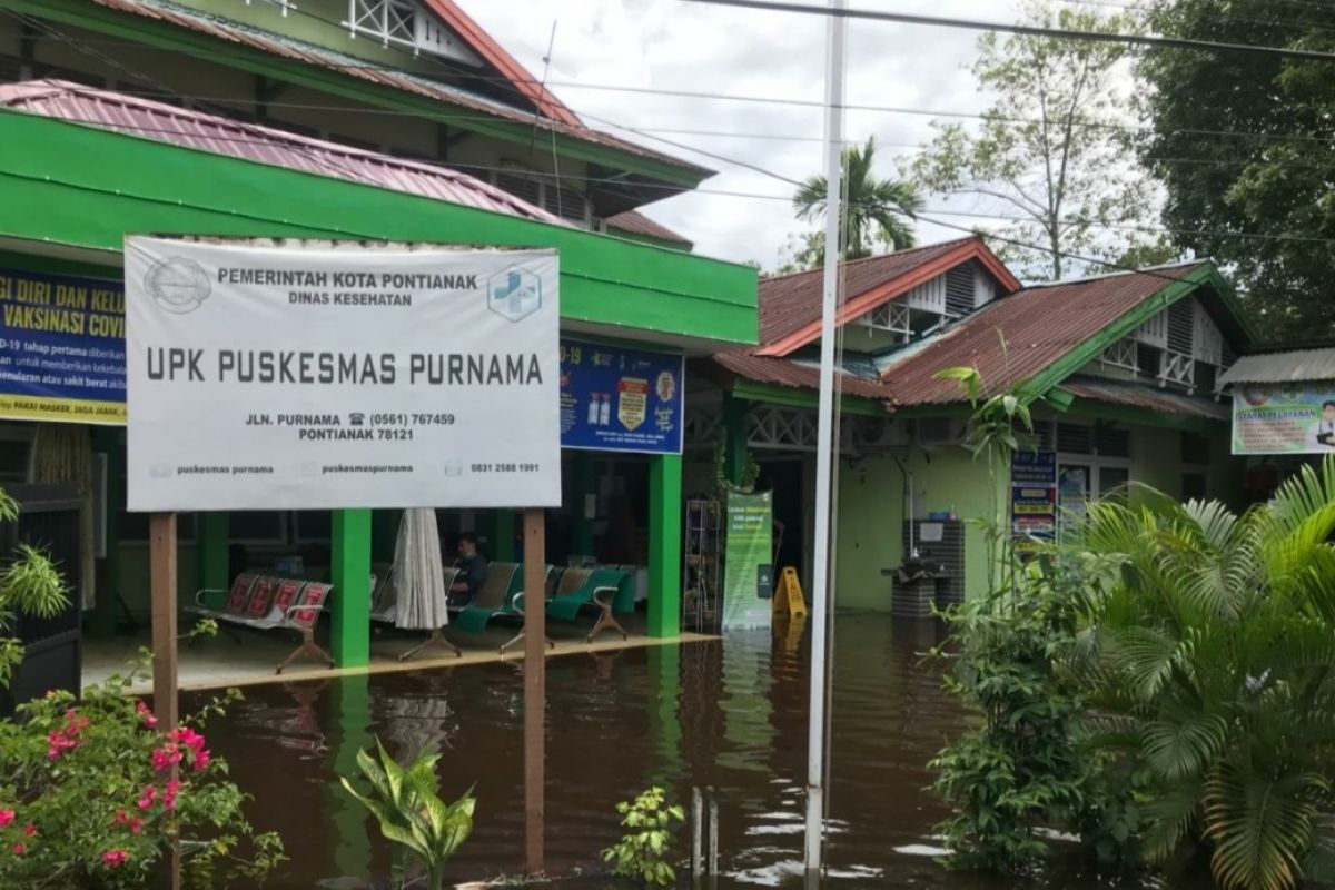 Dinkes Pontianak: Puskesmas Purnama tidak dapat layani pasien akibat banjir