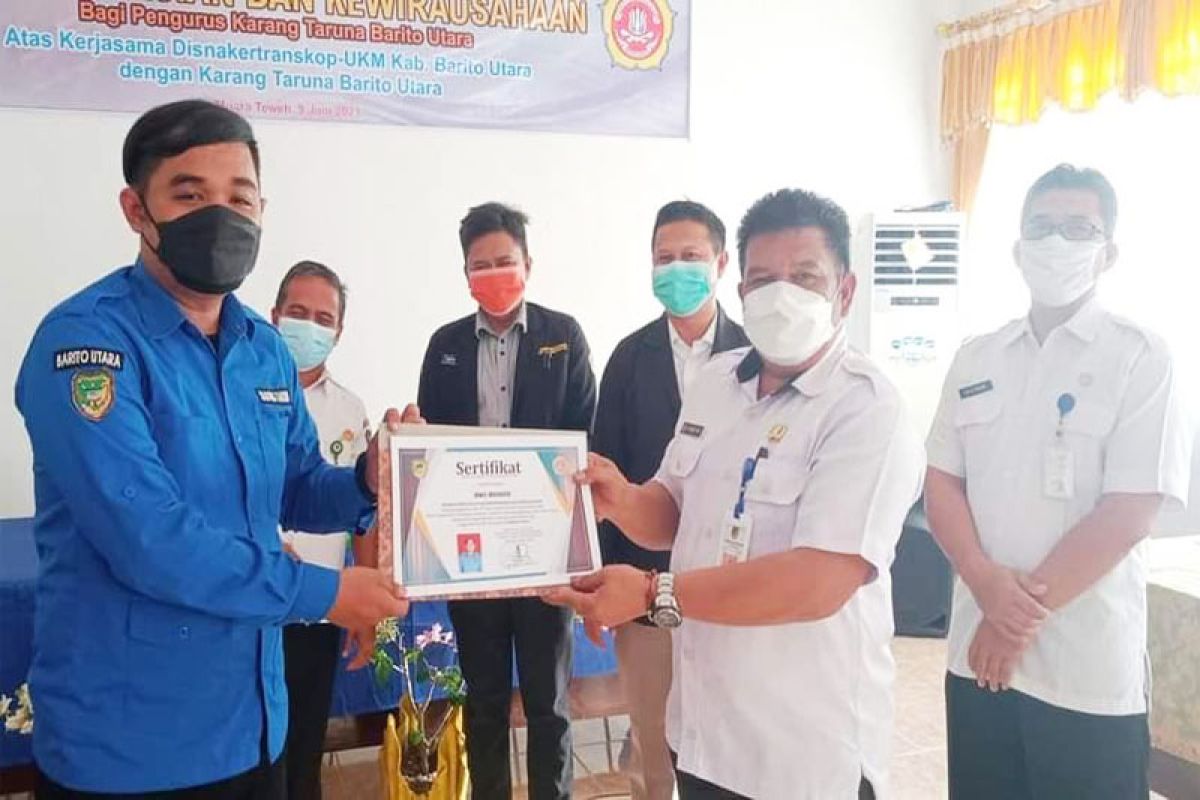 Karang Taruna Barut ikuti pelatihan perkoperasian dan kewirausahaan