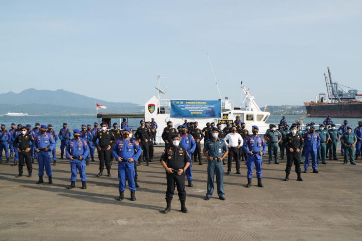 Kanwil DJBC Sumatera Bagian Barat-Polairud-KSOP Panjang kerja sama pengamanan perairan wilayah Lampung