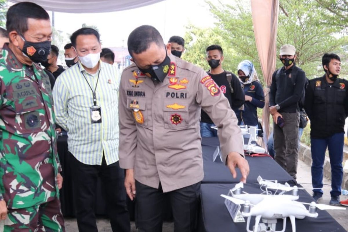 Polda Sumsel bentuk tim 'drone squad' karhutla di polres