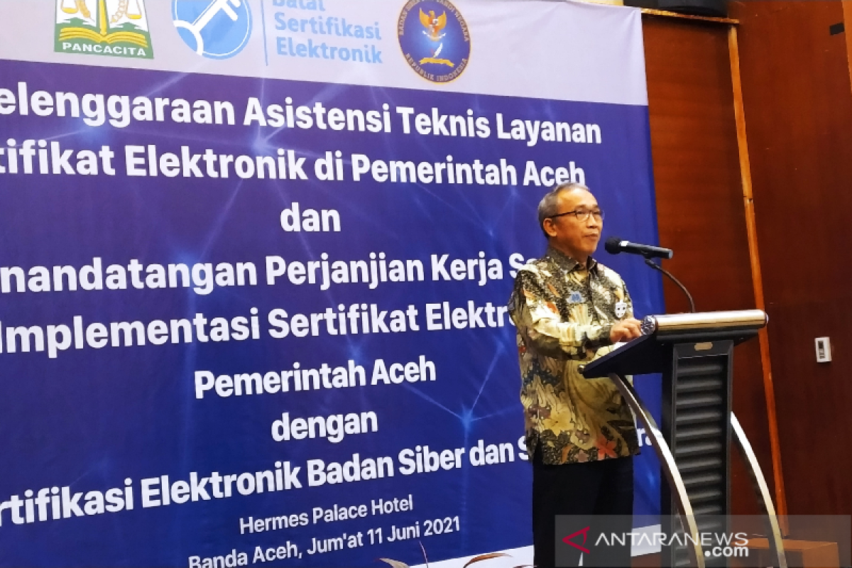 BSSN sudah jalin kerjasama sertifikat elektronik dengan 318 instansi di Indonesia