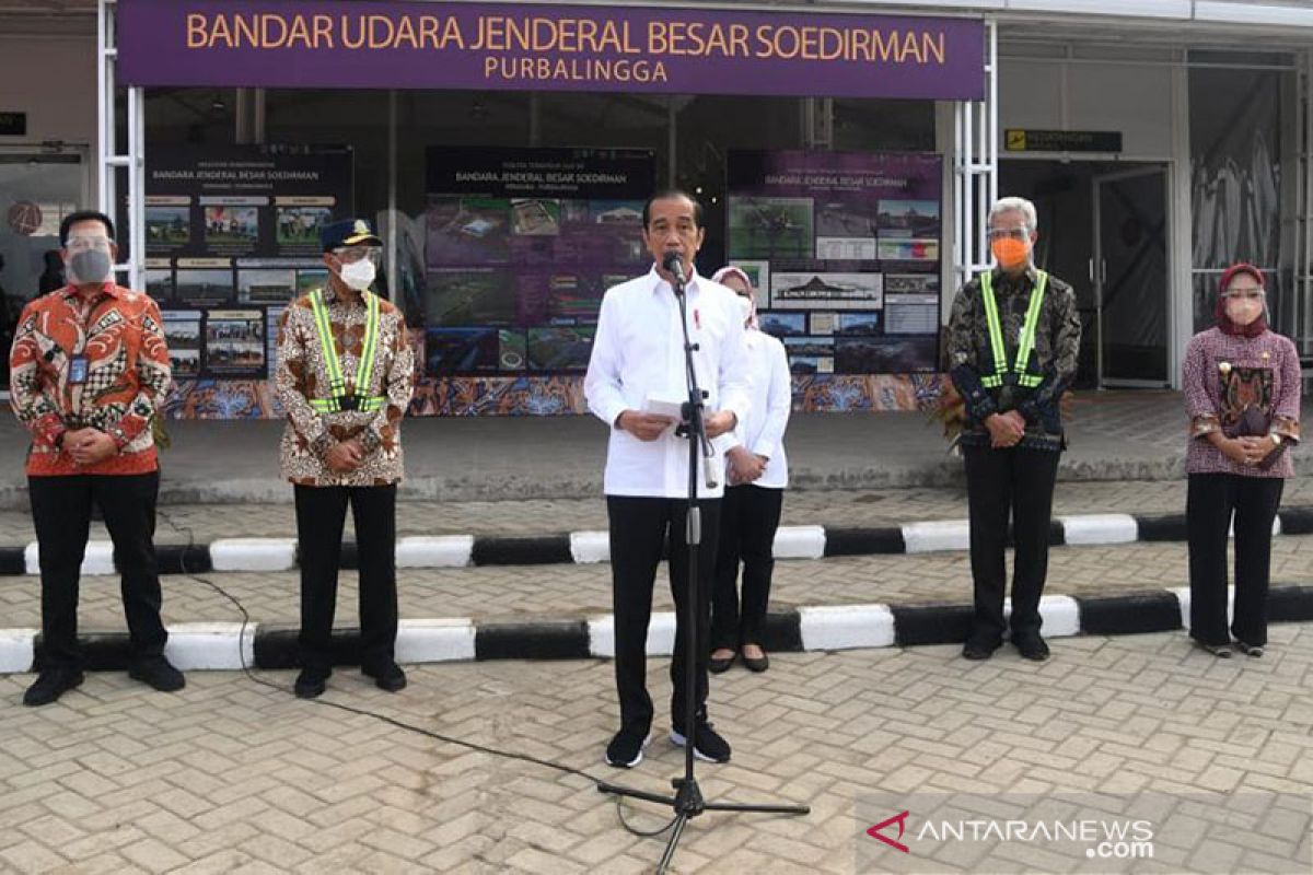 Presiden Jokowi tinjau Bandara Jenderal Besar Soedirman Purbalingga