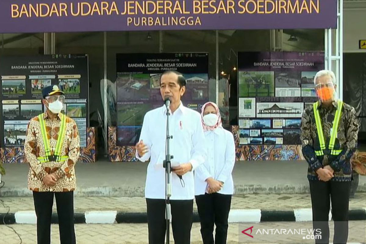 Presiden Jokowi tinjau Bandara Jenderal Besar Soedirman Purbalingga