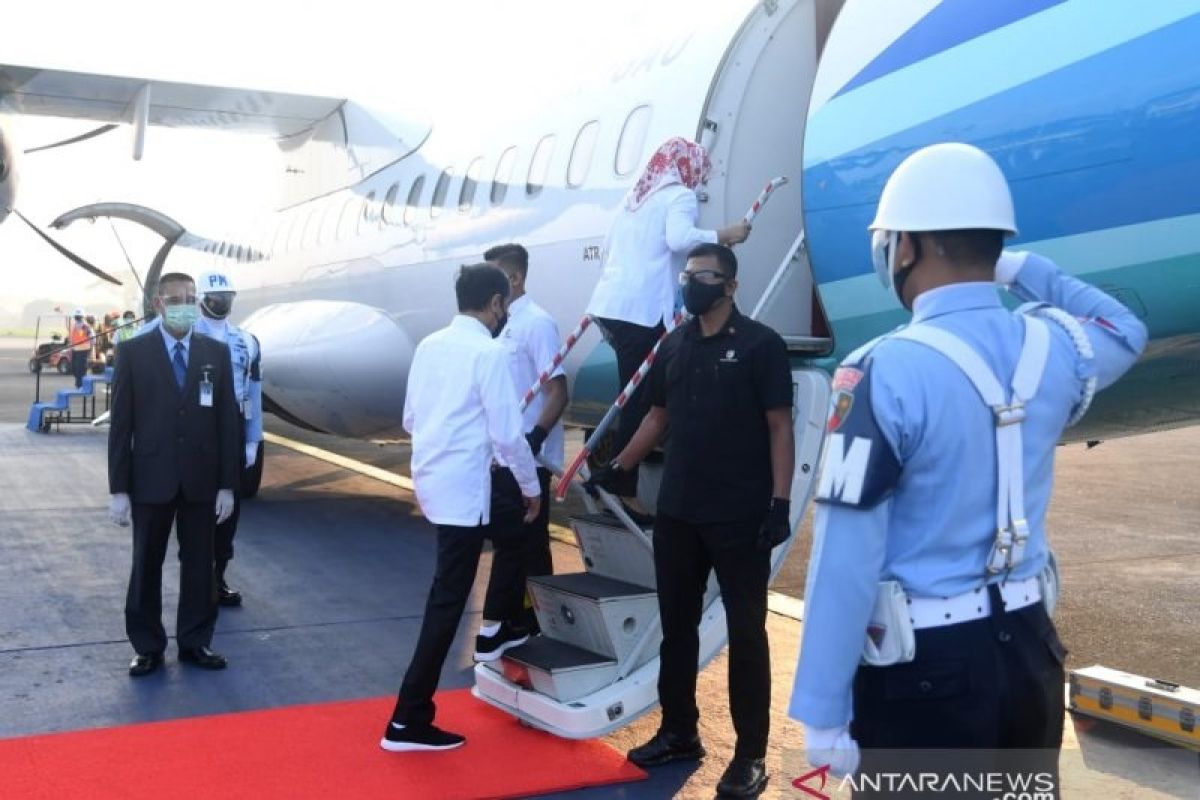 Presiden Joko Widodo ke Jateng tinjau infrastruktur dan vaksinasi massal