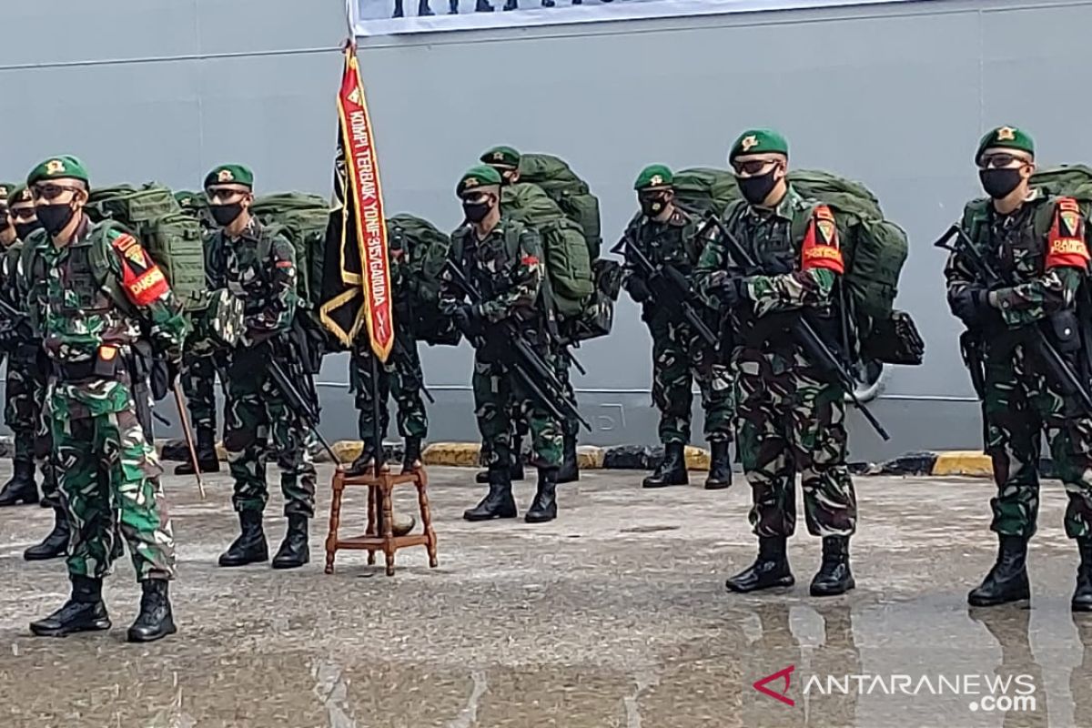 400 prajurit Satgas Yonif 315/Garuda bertugas di Papua selama 9 bulan