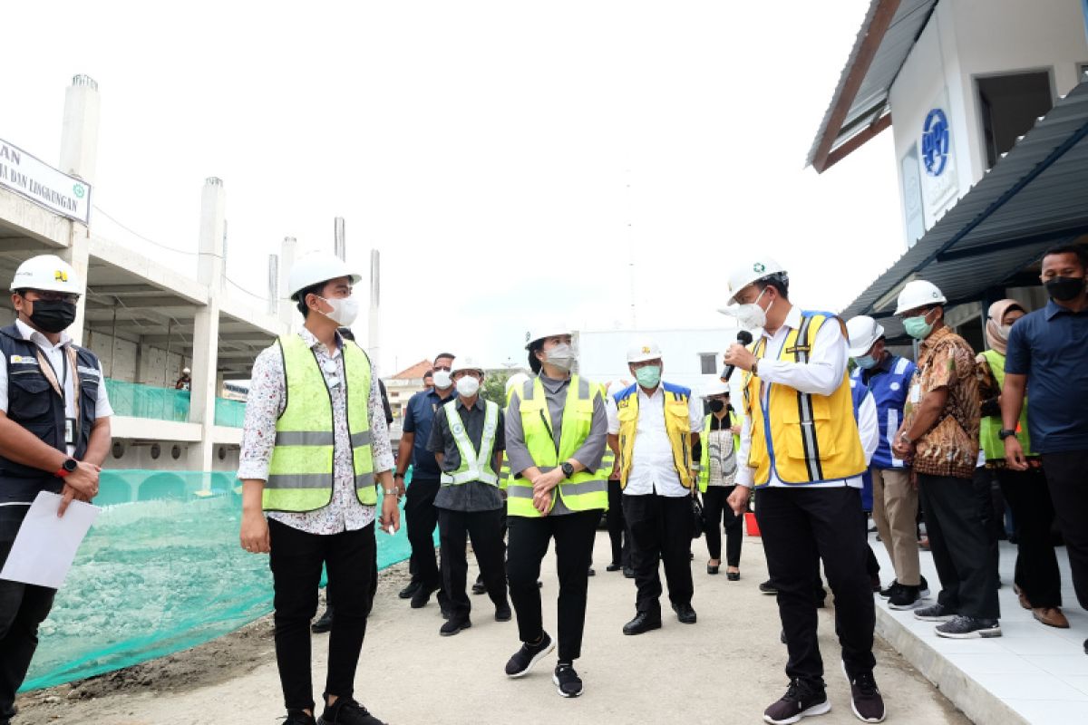 Ketua DPR Puan Maharani tinjau pembangunan Pasar Legi Solo