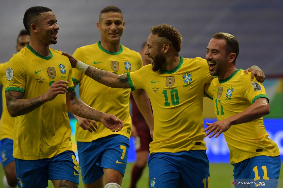 Brazil menang 3-0 atas Venezuela  di laga pembukaan Copa America 2021