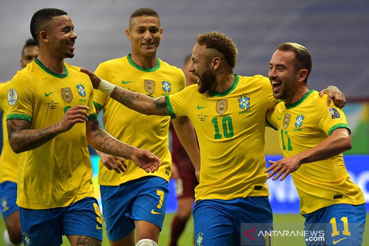 Brazil menang telak 5-1 kontra Tunisia