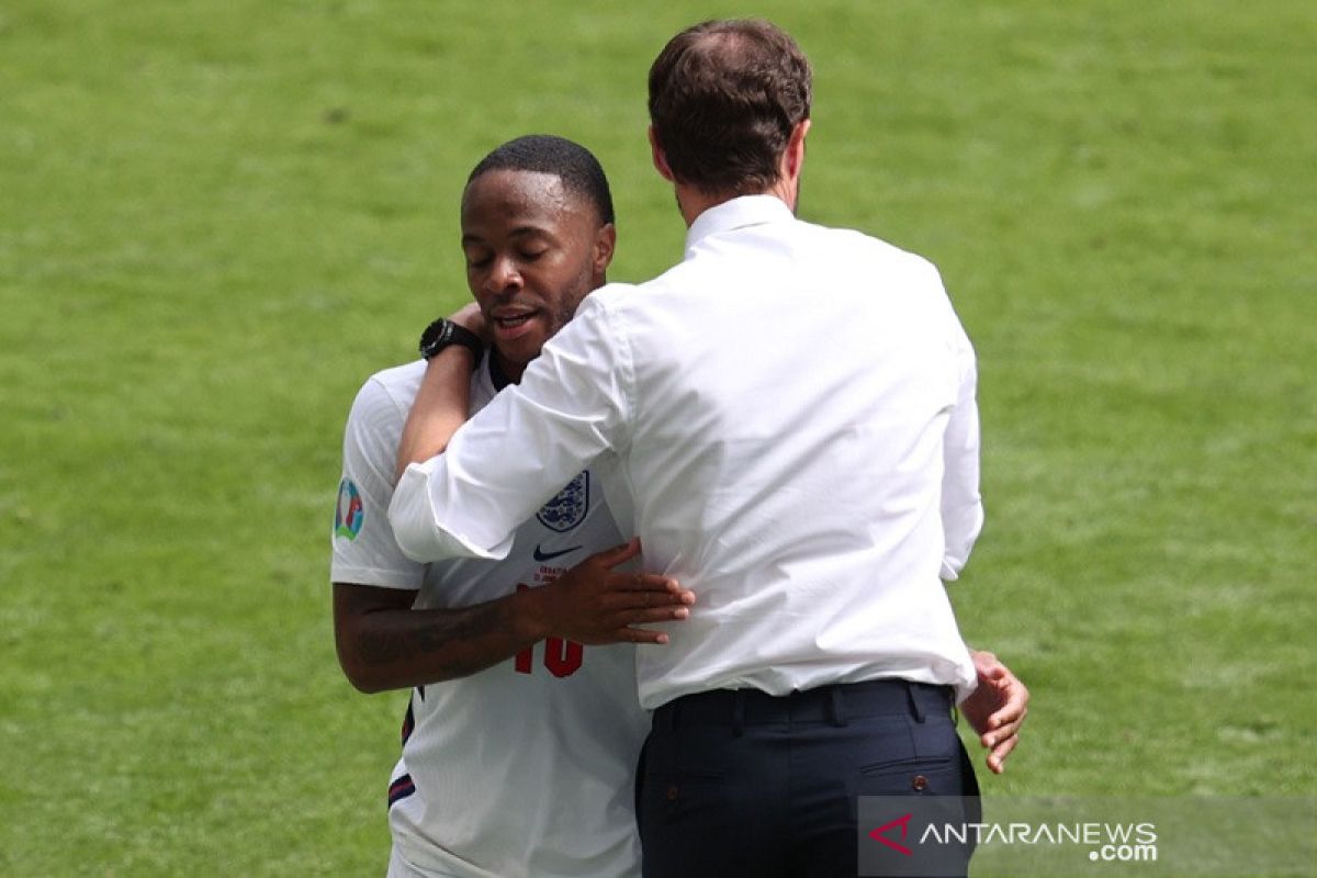 Euro 2020 - Pelatih Timnas Inggris Southgate puas Sterling bayar lunas kepercayaannya