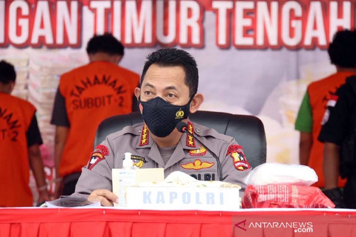 Kapolri: Sindikat Timur Tengah akan edarkan 1,129 ton sabu di Jakarta