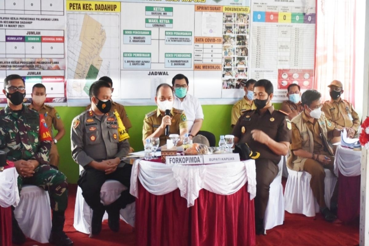 Kasus penularan COVID-19 di Kapuas menurun