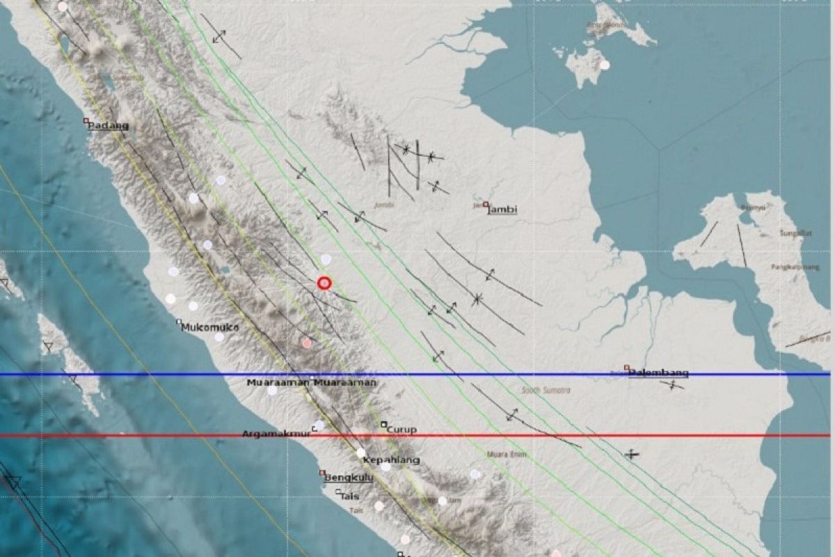 Merangin digoyang gempa magnitudo 4,3 berkedalaman 2KM