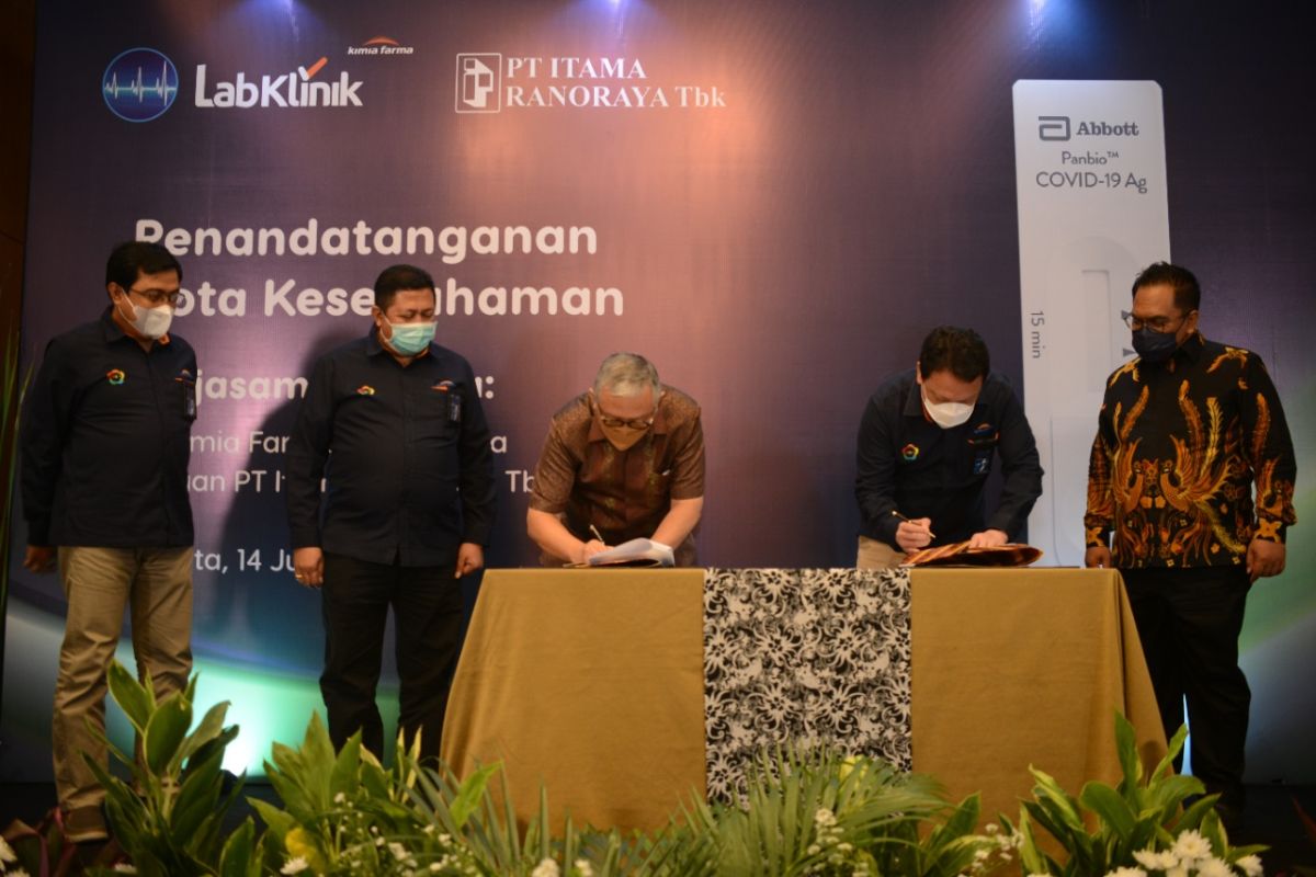 Kimia Farma Diagnostika dan Itama Ranoraya sediakan alat tes COVID-19