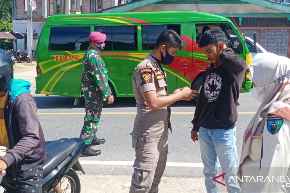 Sebanyak ini pelanggar prokes terjaring Tim Gabungan Penanganan COVID-19 Pesisir Selatan