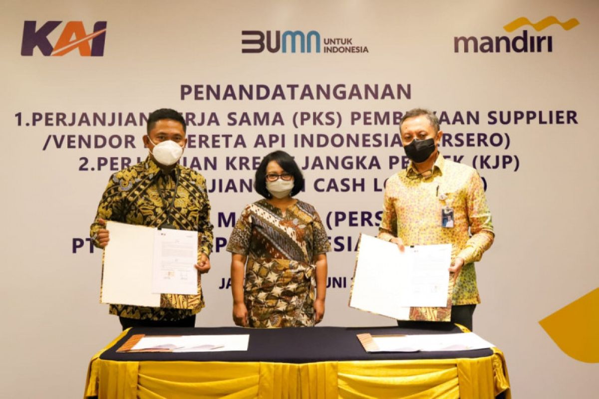 KAI gandeng Bank Mandiri percepat pembayaran ke pemasok dan vendor