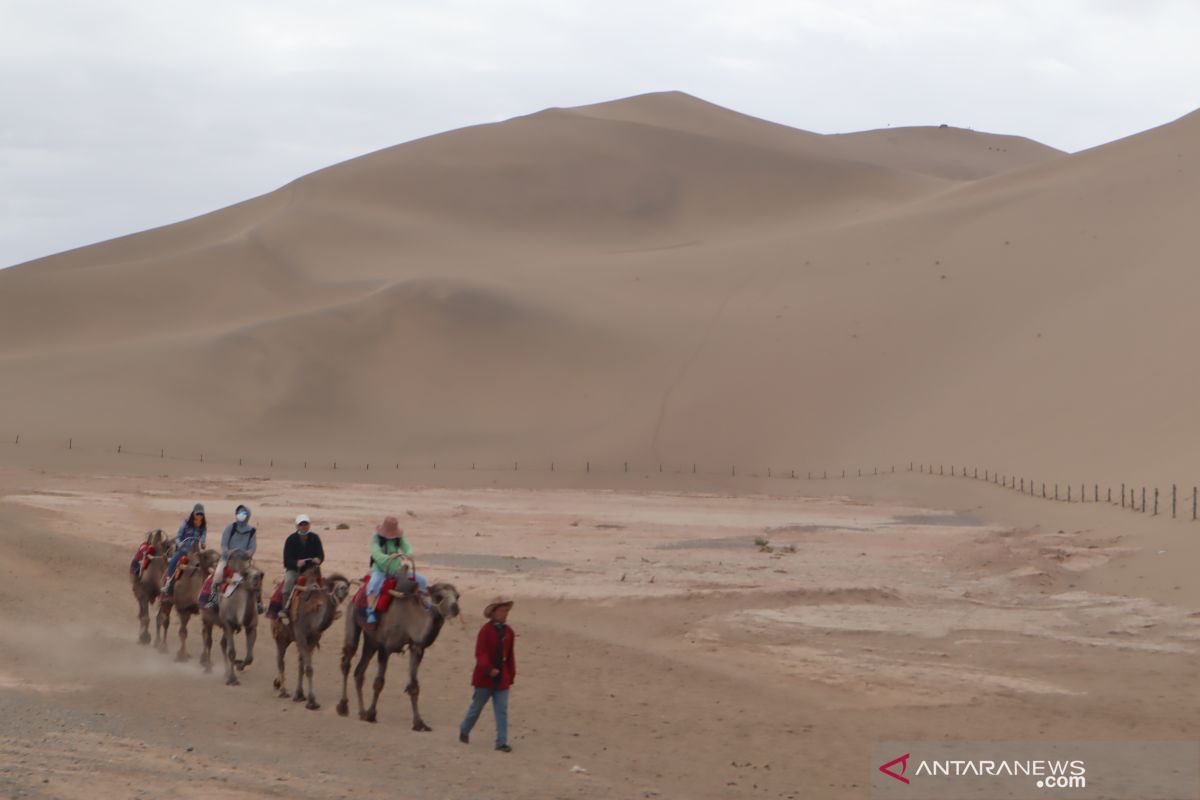 Kisah traveller di China, ada senandung bukit pasir Mingsha