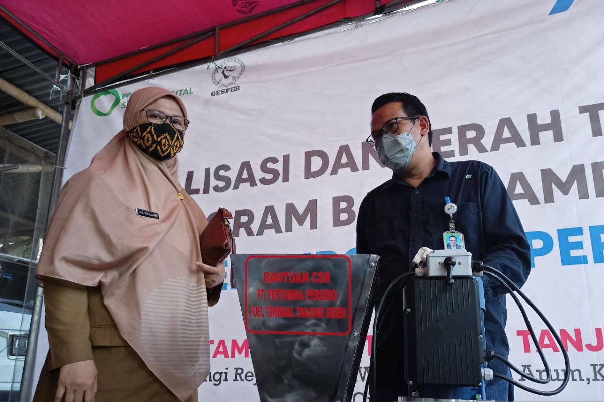 Pertamina serahkan bantuan mesin pencacah dukung pengembangan Bank Sampah Gesper