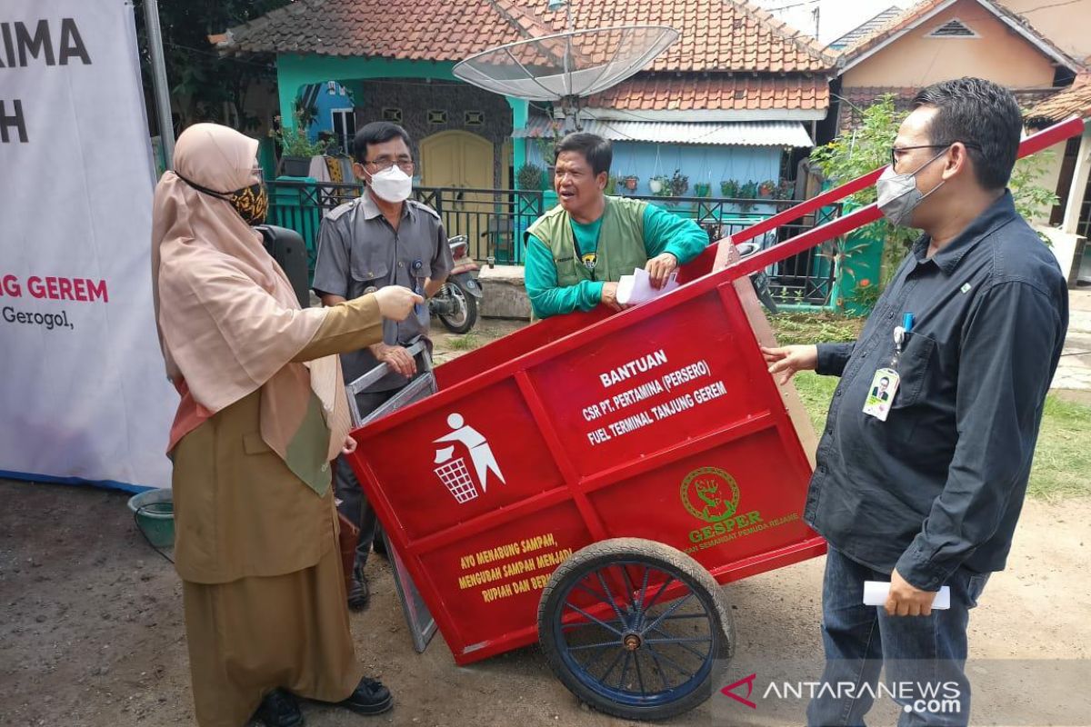 Ciptakan lingkungan bersih, Pertamina dorong program bank sampah di Cilegon