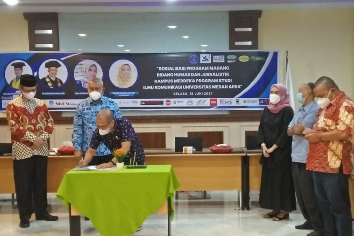 Prodi Komunikasi FISIP UMA Jalin MoA dengan 22 mitra