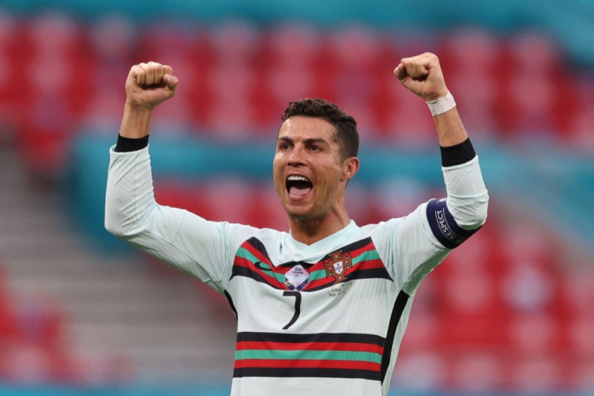 Cristiano Ronaldo sebagai pemain terbaik dalam laga Portugal vs Hungaria