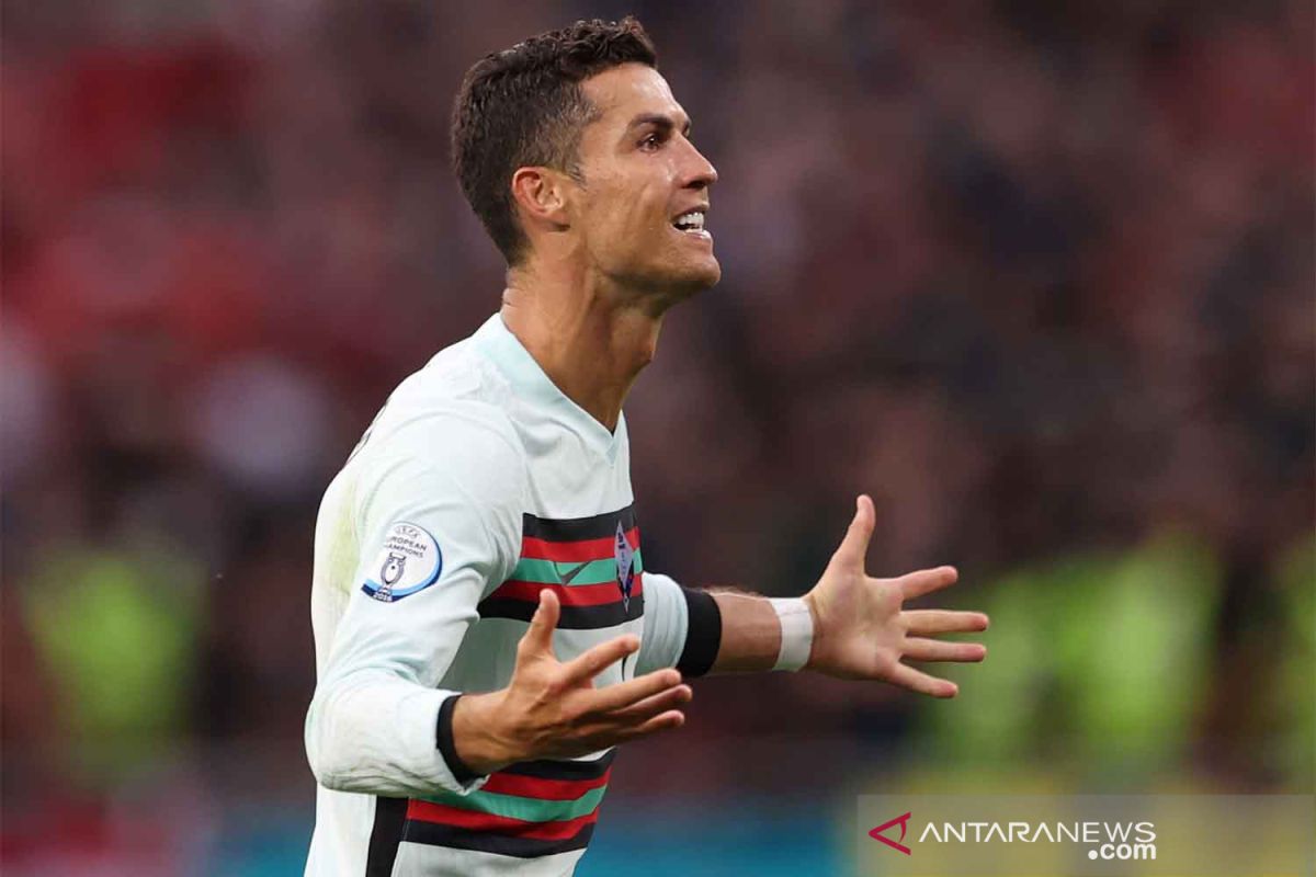 Ronaldo lewati rekor Platini sebagai pencetak gol terbanyak Piala Eropa