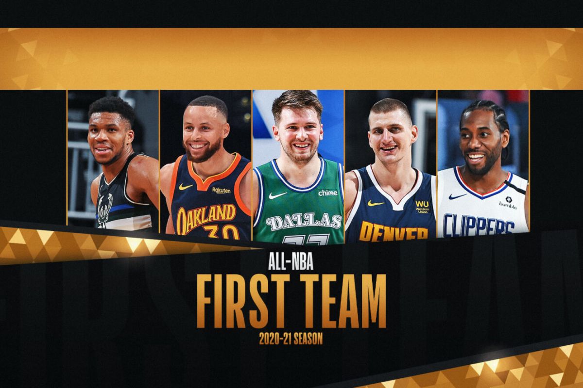 Jokic, Antetokounmpo, Curry pimpin All-NBA First Team untuk 2020-21