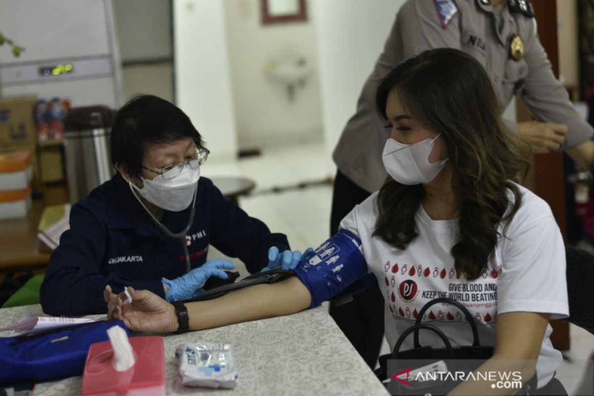 Polda Metro, Perempuan Jenggala, PMI peringati Hari Donor Darah Dunia