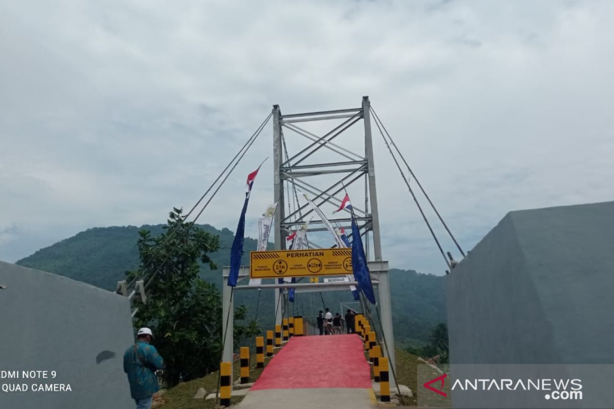 Jembatan gantung Ciberang Lebak berpotensi jadi wisata alam