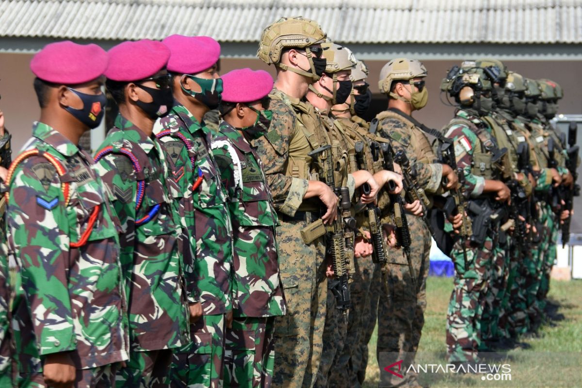 Usai latihan perang, Marinir Indonesia dan Amerika lepas 150 tukik