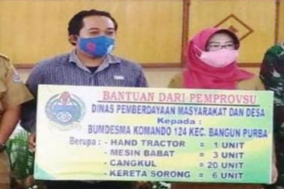 TMMD 111 Dim 0204-DS, Bumdesma Bangun Purba dapat bantuan dari Provsu