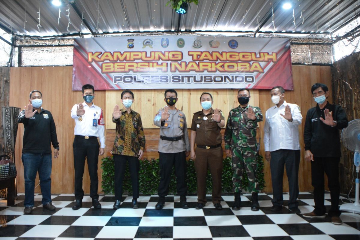 Polres Situbondo luncurkan Kampung Tangguh Bersih Narkoba