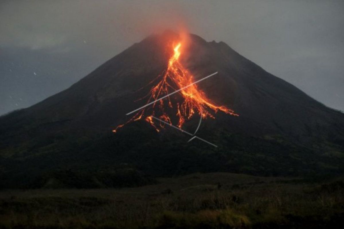 BPPTKG nyatakan Gunung Merapi mengalami 206 kali gempa guguran