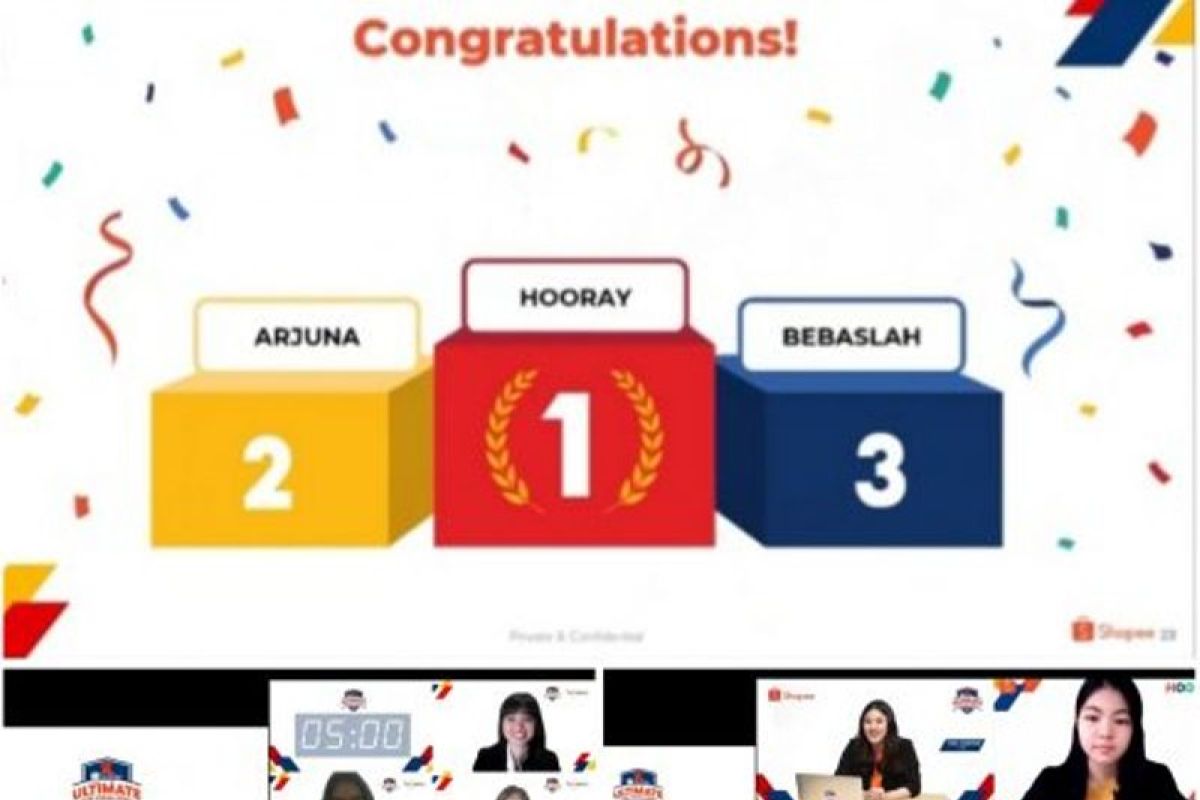 Tim Horay dan Arjuna FEB UI juara Shopee Ultimate Case Challenge