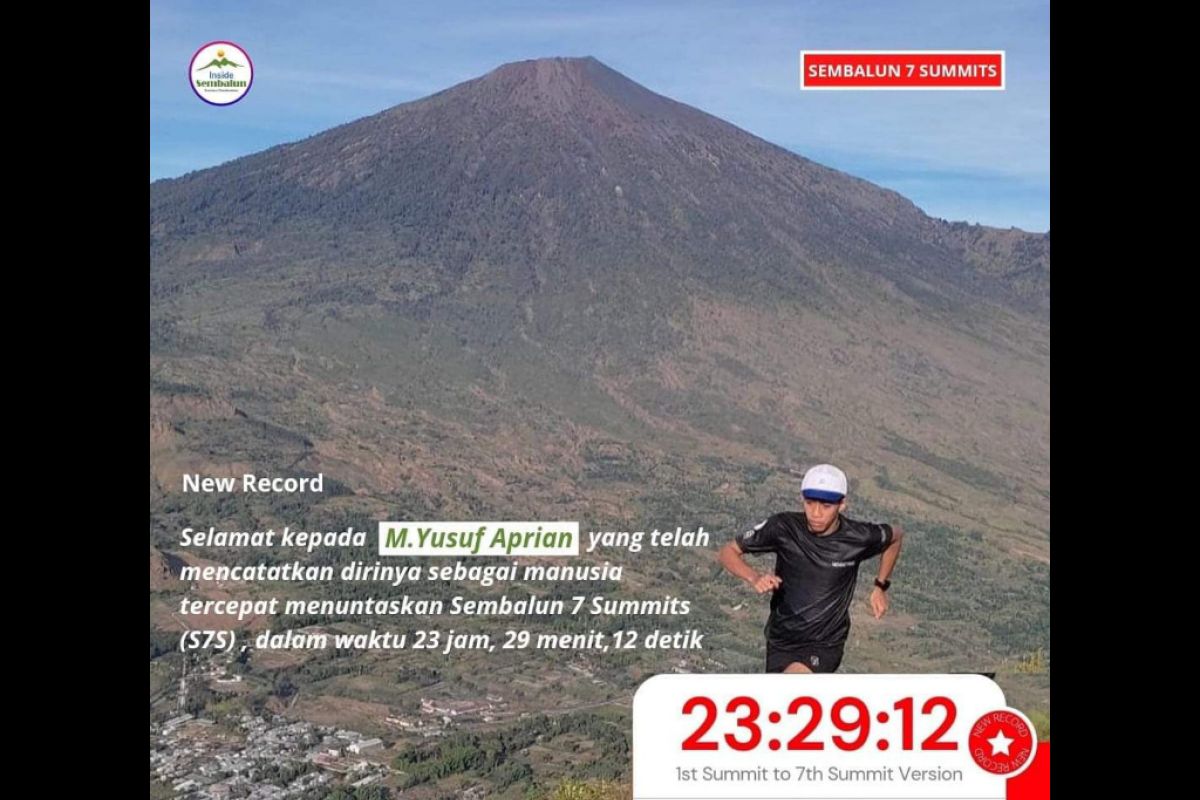 Kurang dari 24 Jam, pelari Bandung tuntaskan "Sembalun 7 Summits"