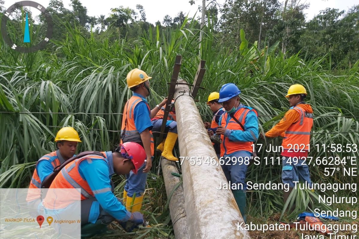 Ribuan rumah di lereng Wilis Tulungagung tidak teraliri listrik akibat longsor