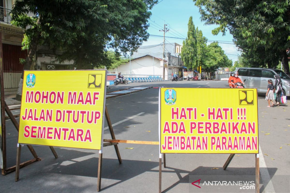 Jembatan Paaraman Situbondo diperbaiki, arus lalin dialihkan