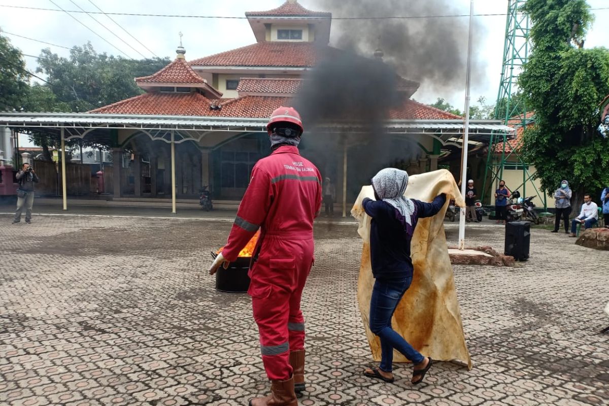 Sinergi Pertamina dan Warga Desa Balongan, Bangun Budaya Keselamatan Lewat Pembekalan Mitigasi Bencana