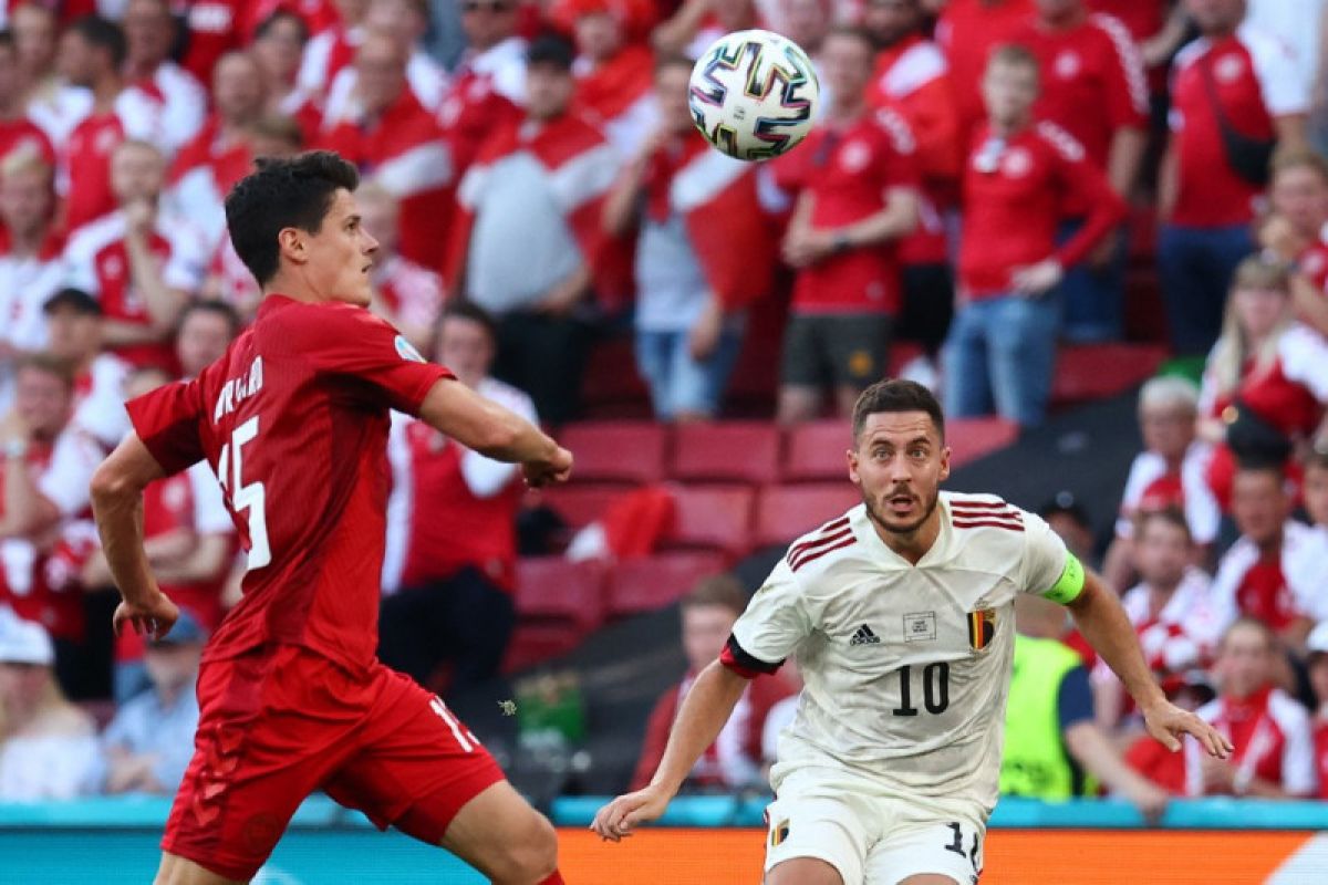 Perjuangan Belgia kalahkan Denmark 2-1