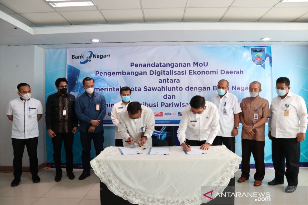 Bank Nagari sepakati kerja sama E-Retribusi dengan Pemkot Sawahlunto