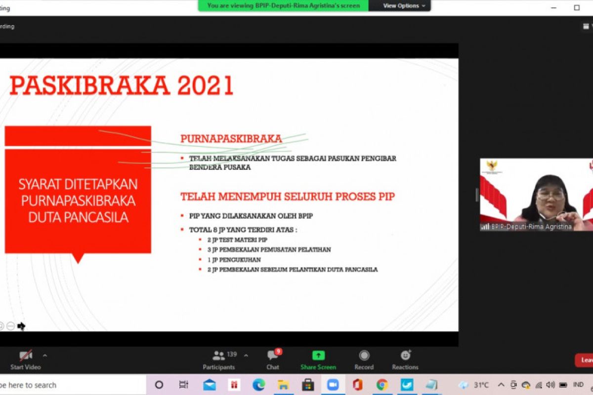 Ikut PIP, Paskibraka Bakal Jadi Duta Pancasila