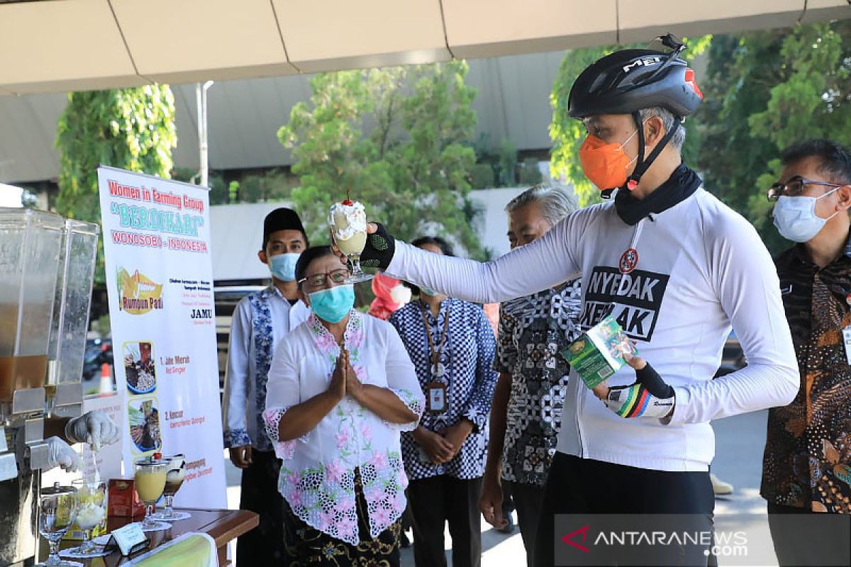 Gubernur Jawa Tengah ajak warga minum jamu untuk jaga imunitas