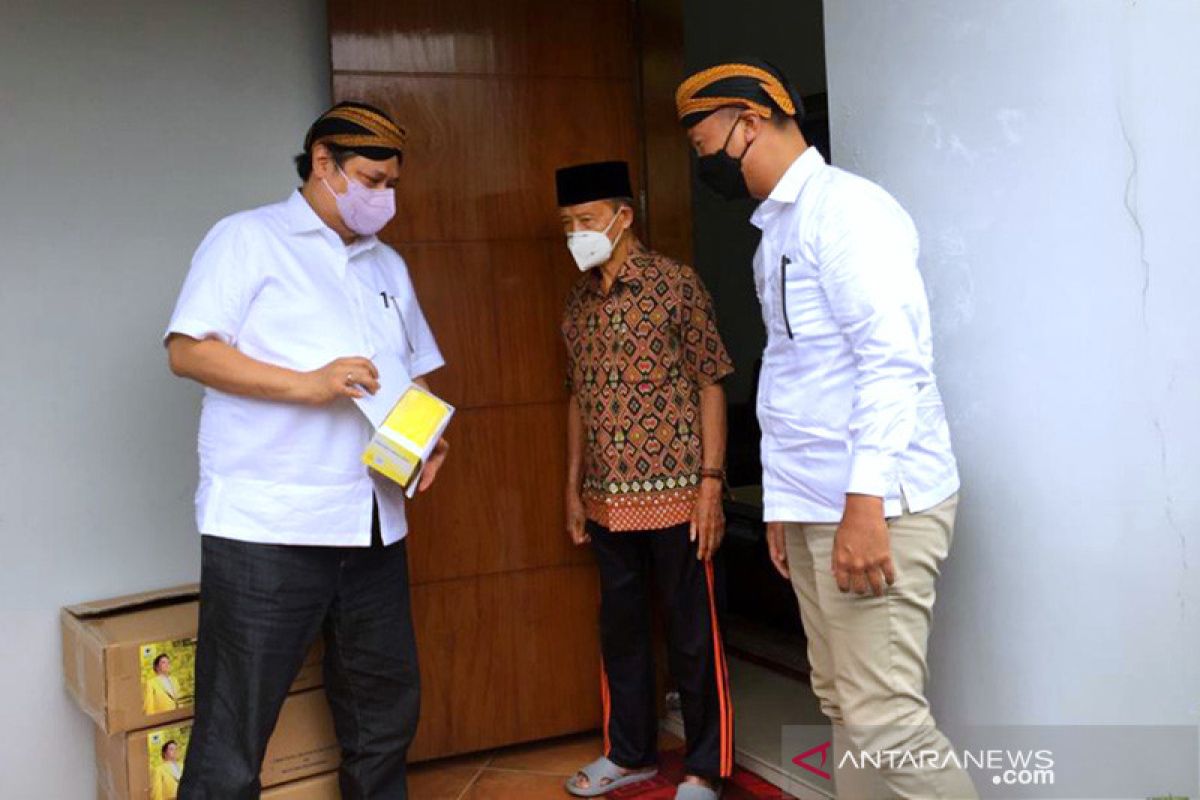 Airlangga Hartarto dan Agus Gumiwang temui Syafii Maarif di Yogyakarta