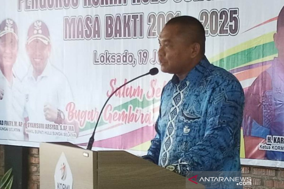 Dilantik Ketua KORMI HSS, Haji Kartoyo berkomitmen perkuat struktur organisasi