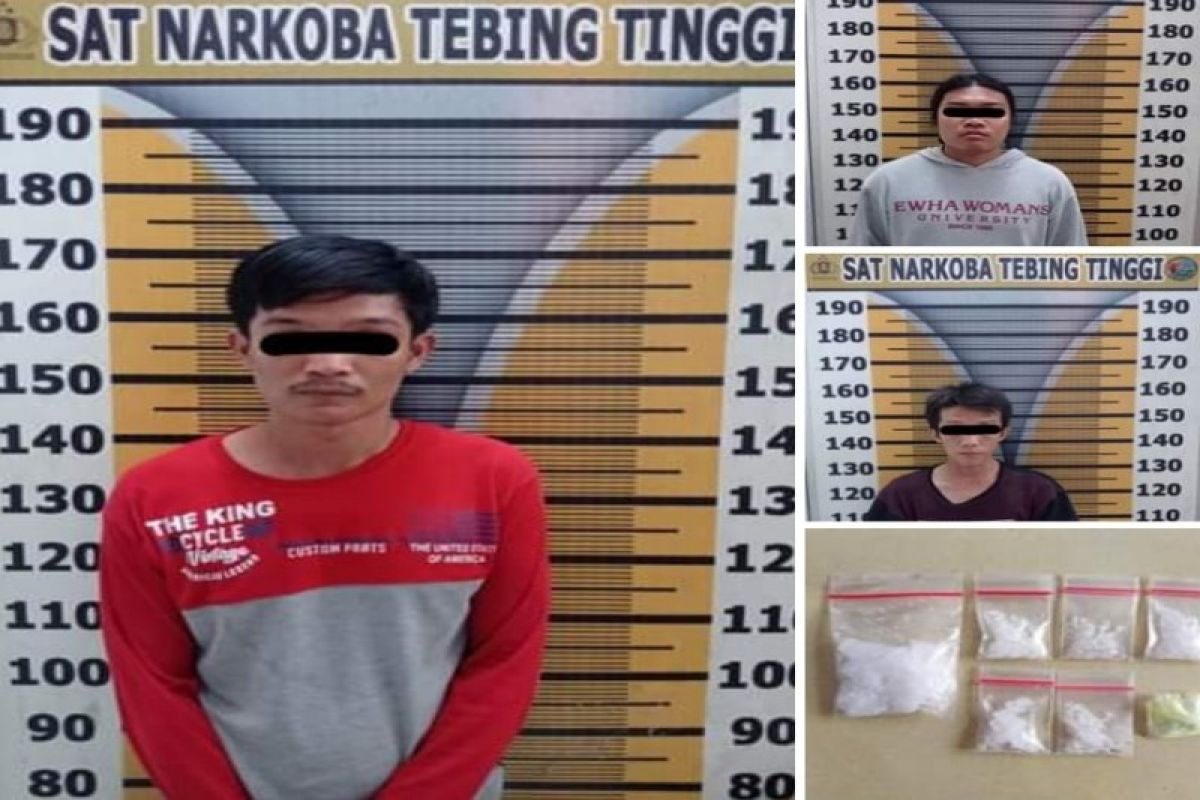 Polres Tebing Tinggi ciduk tiga penyalahgunaan narkotika