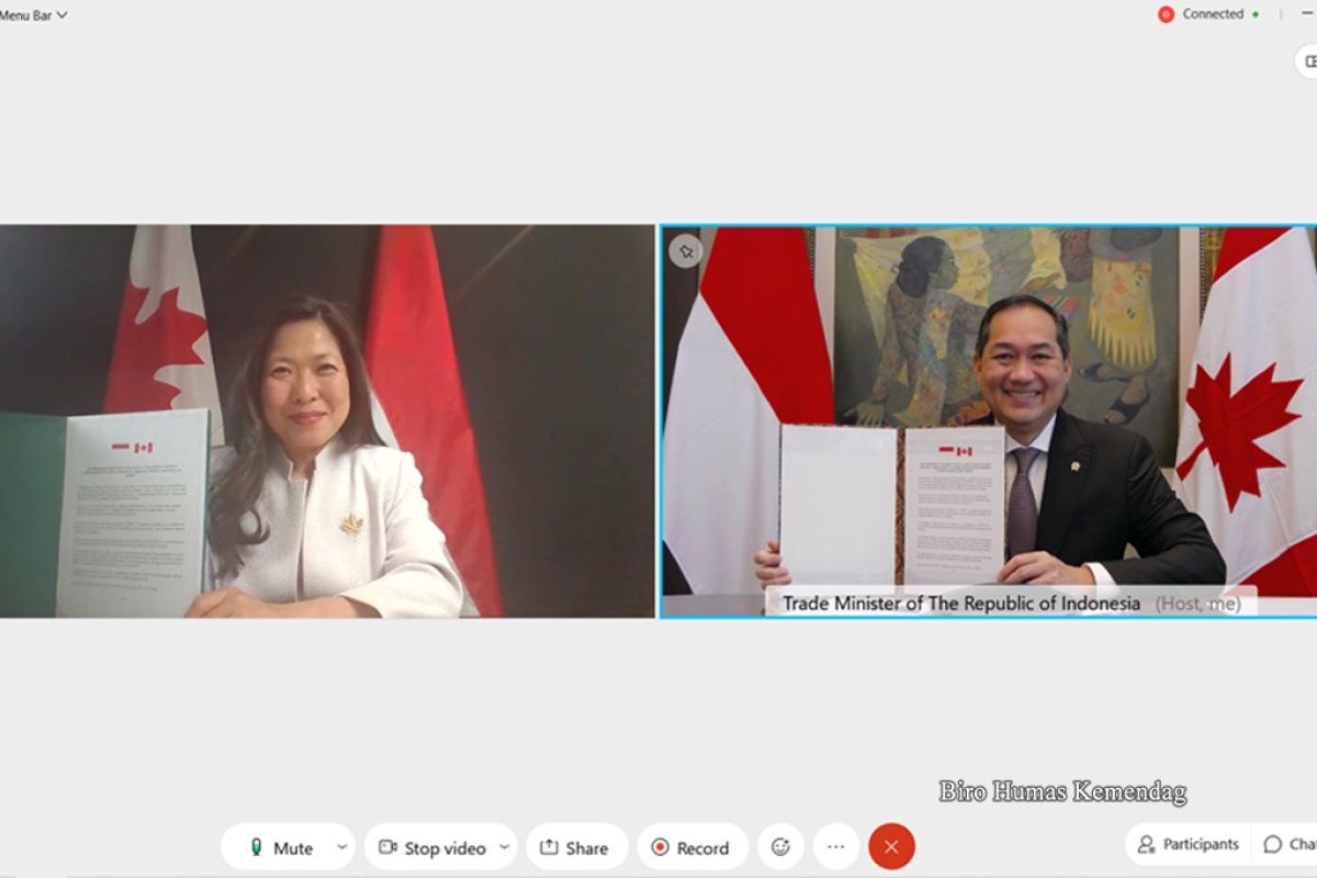 Indonesia, Kanada luncurkan perjanjian perundingan komprehensif