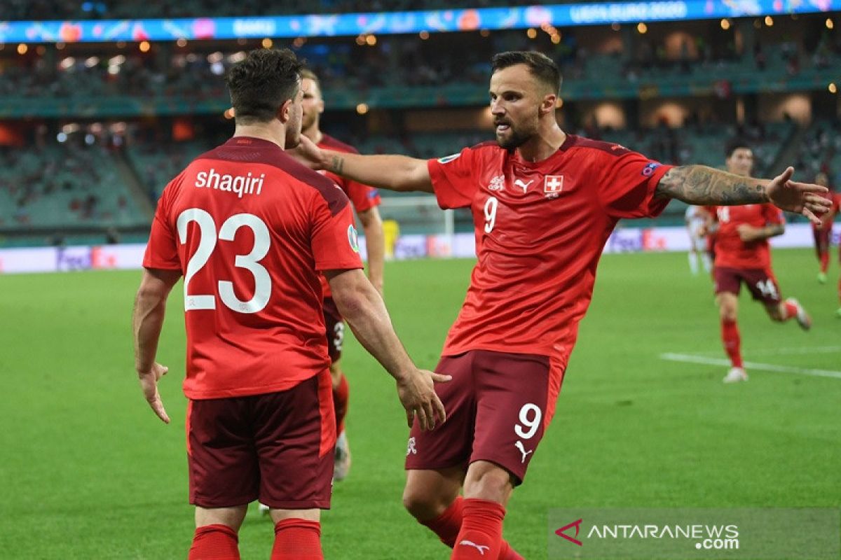 Swiss hanya finis peringkat tiga Grup A meski tundukkan Turki 3-1
