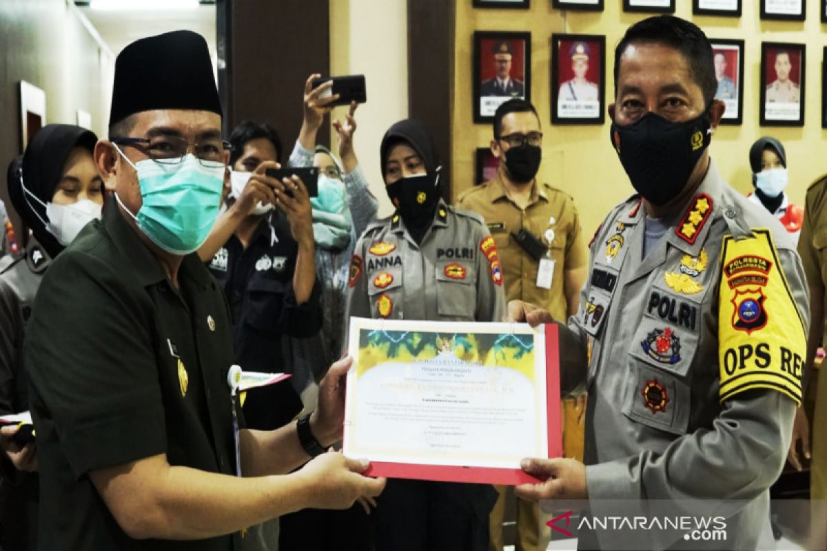 Pj Walikota Banjarmasin beri penghargaan Polresta ungkap sabu 135 Kg
