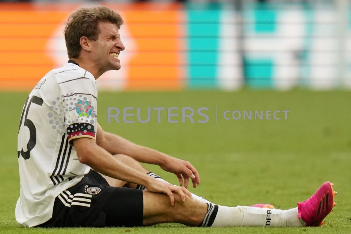 Empat pemain Jerman cedera saat lawan Portugal, mungkin absen lawan Hungaria