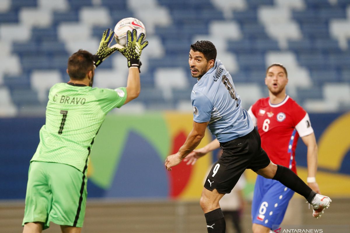 Laga Uruguay vs Chile berakhir imbang 1-1