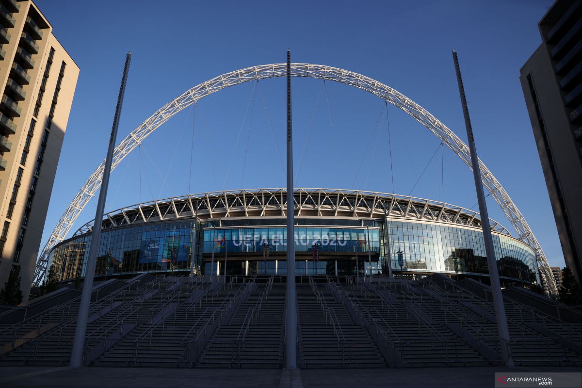 60.000 fans diizinkan tonton semifinal dan final Euro 2020 di Wembley